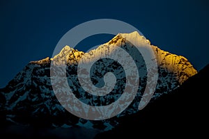 Beautiful Himalaya mountains from EBC trek