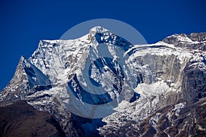 Beautiful Himalaya mountains from EBC trek