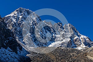 Beautiful Himalaya mountains from EBC trek