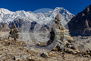 Beautiful Himalaya mountains from EBC trek