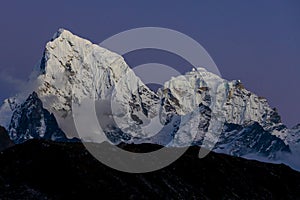 Beautiful Himalaya mountains from EBC trek