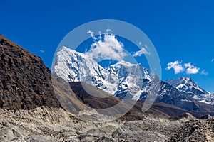 Beautiful Himalaya mountains from EBC trek