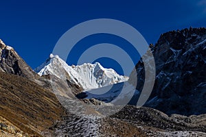 Beautiful Himalaya mountains from EBC trek