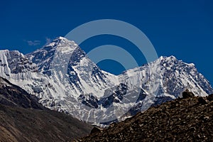 Beautiful Himalaya mountains from EBC trek