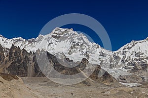 Beautiful Himalaya mountains from EBC trek