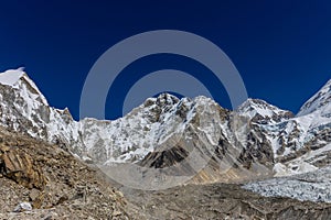 Beautiful Himalaya mountains from EBC trek