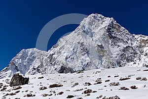 Beautiful Himalaya mountains from EBC trek