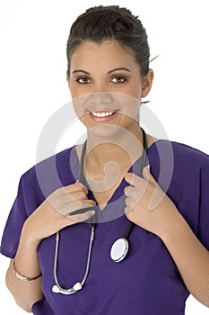 Beautiful Hispanic Nurse photo