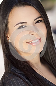 Beautiful Hispanic Woman Smiling