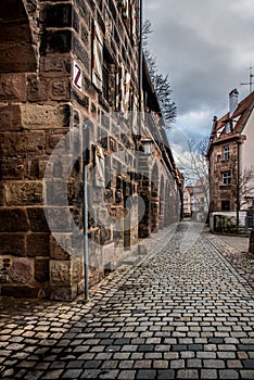 Beautiful historic architecture of Nurnberg, Germany