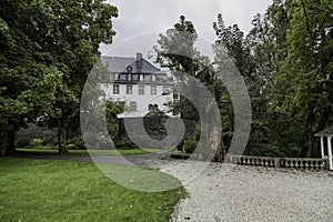 Beautiful historic houses in the old stately town of Bad Berleburg, Sauerland, North Rhine-Westphalia