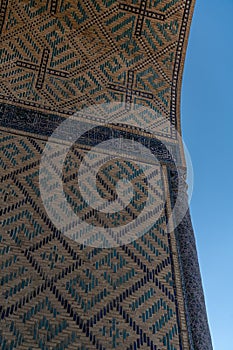 Beautiful historical buildings in the Old Town of Bukhara, Uzbekistan