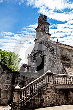 The beautiful historical church La Ermita built in the sixteenth century in the town of Mariquita in Colombia photo