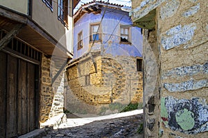 Beautiful historical houses in the village photo