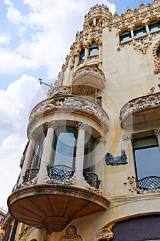 Beautiful historical landscape of the urban view Barcelona,