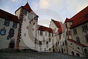 The beautiful Hohes Schloss castle in Fussen, Bavaria