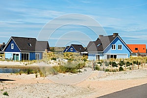 Beautiful holiday houses on the coast. For summer vacations.