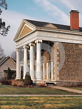 Beautiful home with pillars, vertical