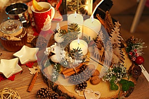 Beautiful homemade and traditional christmas reed