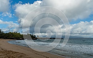 Beautiful Honokahua Bay vista in Kapalua on Maui, Hawaii