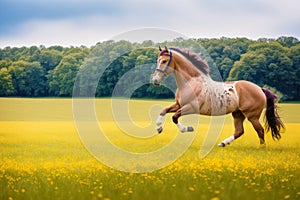 A beautiful horse. The Untamed Spirit. A Journey into the World of Horses. Generative AI