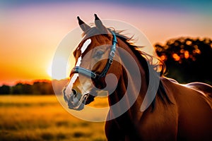 A beautiful horse. The Untamed Spirit. A Journey into the World of Horses. Generative AI