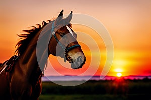 A beautiful horse. The Untamed Spirit. A Journey into the World of Horses. Generative AI