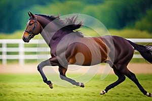 A beautiful horse. The Untamed Spirit. A Journey into the World of Horses. Generative AI