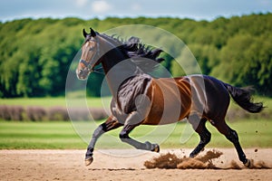 A beautiful horse. The Untamed Spirit. A Journey into the World of Horses. Generative AI