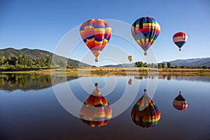 Hot Air Balloons Landscape shot