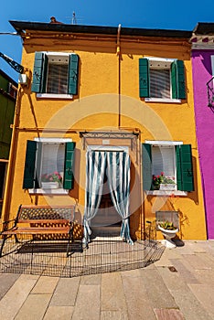 Beautiful House with Bright Color in Burano Island - Venice Lagoon Veneto Italy