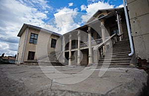 beautiful house of culture from the side