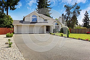 Beautiful house exterior with curb appeal