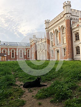 Beautiful house in the Gothic style view photo