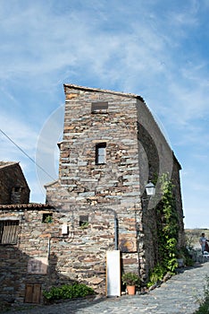 Beautiful house in Patones de Arriba, Madrid. Traditional stone walls photo