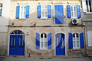 Beautiful houses of Alacati, compatible with nostalgic and nature photo