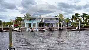 Beautiful houses in the Everglades located in Everglades City