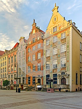 Beautiful houses in Gdansk photo