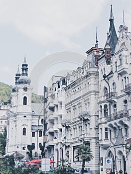 Karlovy Vary main square photo