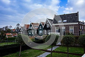 Beautiful houses of Marken, Netherlands