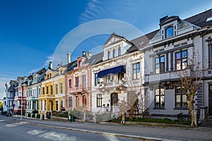 Beautiful houses on Perkveien, Bergen, Norway