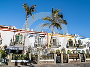 Beautiful houses Puerto de Mogan in Gran Canaria, Spain, Europe
