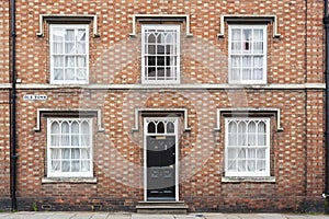 Beautiful houses in Tudor style in the medieval market town Stratford-upon-Avon,the 16th-century birthplace of William Shakespeare