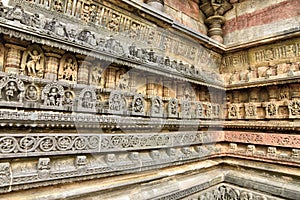 Beautiful Hoysala Architecture at the Chennakeshava Temple at Belur photo