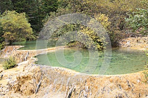 Beautiful Huanglong Nature Reserve in SiChuan of China