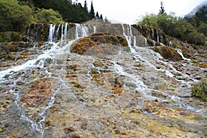 Beautiful Huanglong Nature Reserve in SiChuan of China