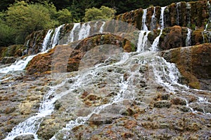 Beautiful Huanglong Nature Reserve in SiChuan of China