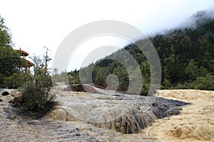 Beautiful Huanglong Nature Reserve in SiChuan of China