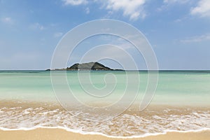 Beautiful Hyeopjae beach in Jeju Island