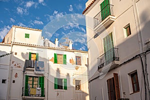 Beautiful Ibiza Town at dusk